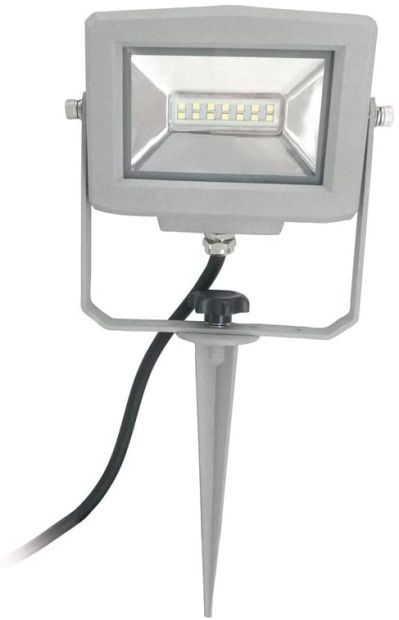 as-Schwabe Slimline LED Strahler 10 W mit Erdspieß EU Stecker