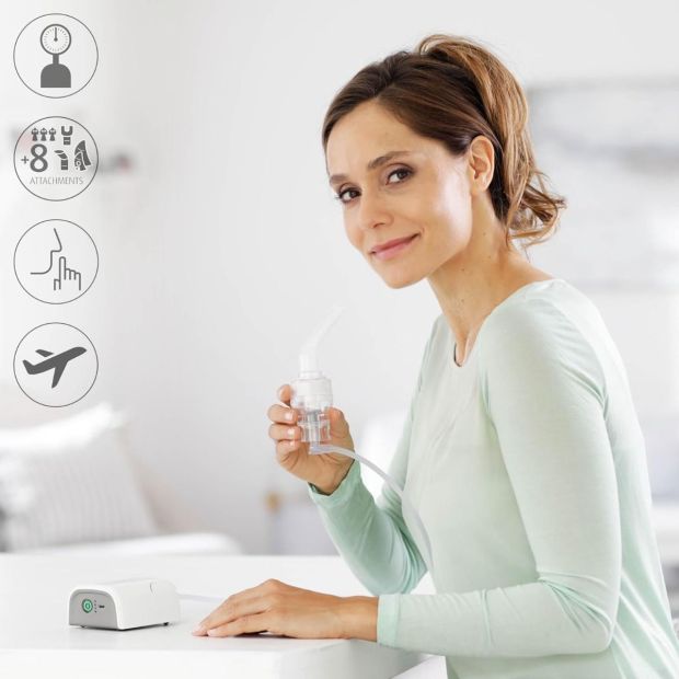 medisana IN 600 Inhalator Kompressor Vernebler mit Mundstück und Maske für Erwachsene und Kinder medisana IN 600 Inhalator Kompressor Vernebler mit Mundstück und Maske für Erwachsene und Kinder