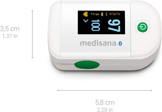 Medisana PM 100 Pulsoximeter Connect Blutsauerstoffsättigung mit Bluetooth