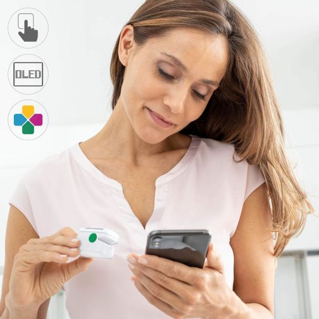 Medisana PM 100 Pulsoximeter Connect Blutsauerstoffsättigung mit Bluetooth