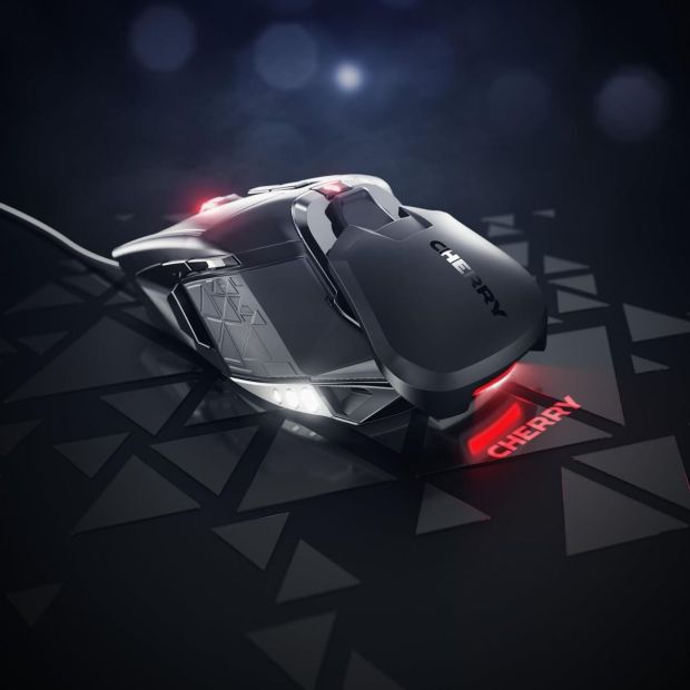 CHERRY MC 9620 FPS Ergonomische Gaming Maus mit RGB Kabelgebunden Maus 12000 DPI 
