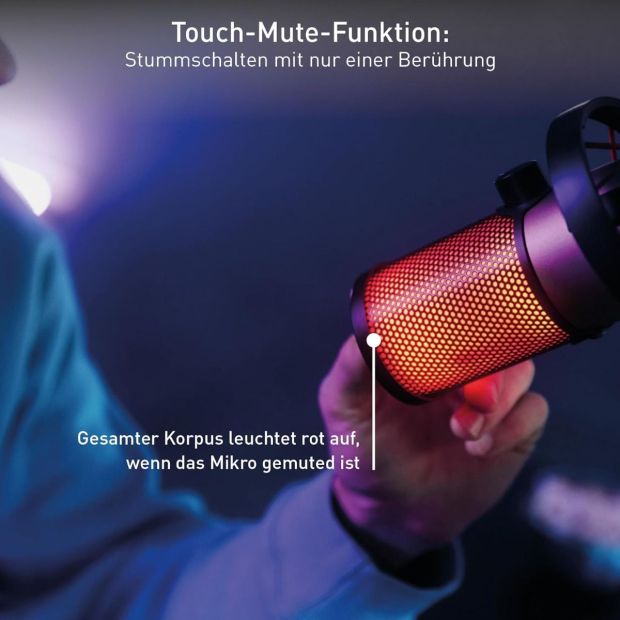 CHERRY UM 9.0 PRO USB Mikrofon mit RGB Gaming Microphone Streaming Podcast CHERRY UM 9.0 PRO USB Mikrofon mit RGB Gaming Microphone Streaming Podcast