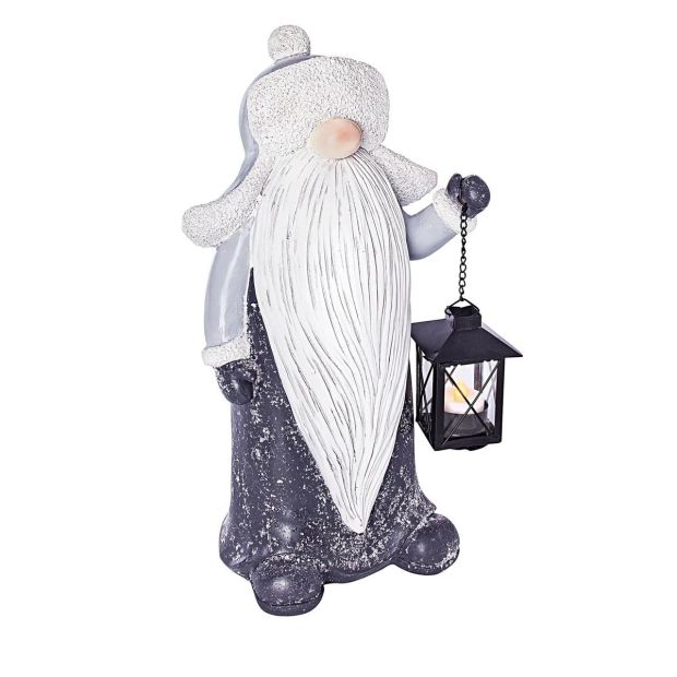 Weltbild Gartenzwerg 40 cm Gartenfigur Gartendeko mit Laterne Deko-Figur 