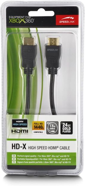 Speedlink HD-X Xbox 360 HDMI Kabel 1080p Ethernet 1,5m