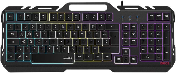SPEEDLINK [B-Ware] ORIOS Metal PROFI Gaming Keyboard Tastatur RGB QWERTZ 