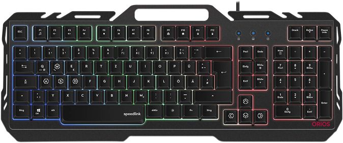 SPEEDLINK [B-Ware] ORIOS Metal PROFI Gaming Keyboard Tastatur RGB QWERTZ 