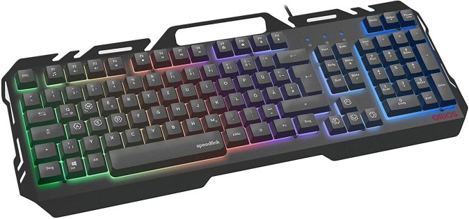 SPEEDLINK [B-Ware] ORIOS Metal PROFI Gaming Keyboard Tastatur RGB QWERTZ 