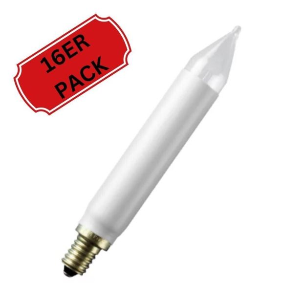 OSRAM Weihnachtslampe Ersatzkerze E14 7W [16ER PACK]