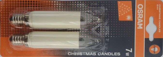 OSRAM Weihnachtslampe Ersatzkerze E14 7W [16ER PACK]