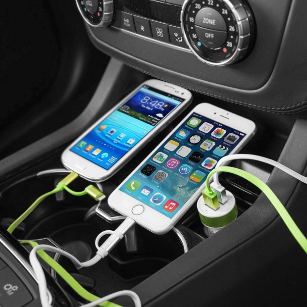NINETEC Auto Ladegerät Zigarettenanzünder Ladekabel Lightning NINETEC Auto Ladegerät Zigarettenanzünder Ladekabel Lightning