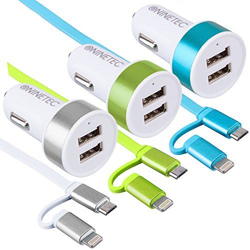 NINETEC Auto Ladegerät Zigarettenanzünder Ladekabel Lightning NINETEC Auto Ladegerät Zigarettenanzünder Ladekabel Lightning