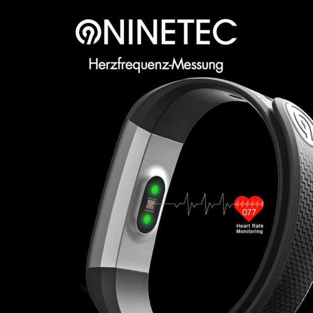 NINETEC Smartfit F3HR Fitnesstracker Aktivitätsband Armband [B-Ware]