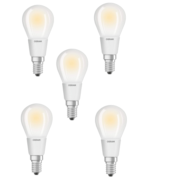 Osram LED Retrofit Classic Lampe  40W Leuchtmittel E14 Warmweiß [5er-Pack]