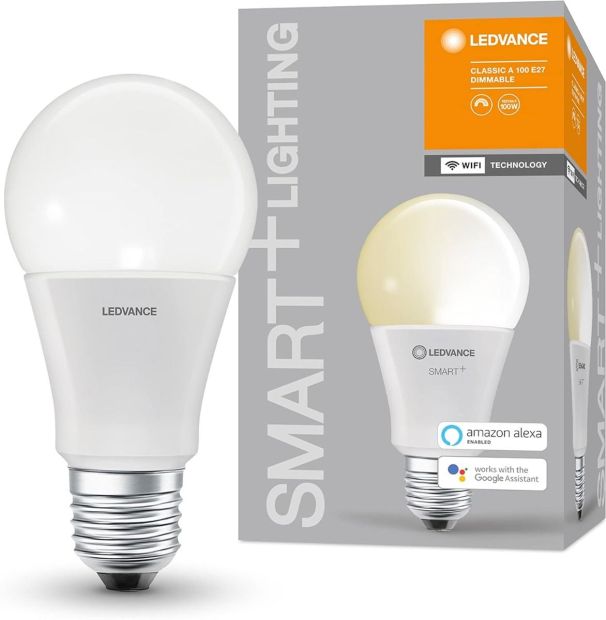Ledvance Smart+ LED Lampe WiFi E27 Dimmbar Glühbirne 14W Warmweiß