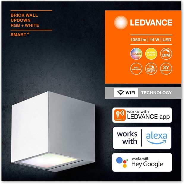 LEDVANCE Smart+ LED Außenleuchte RGBW Wifi Wandleuchte 14W Dimmbar LEDVANCE Smart+ LED Außenleuchte RGBW Wifi Wandleuchte 14W Dimmbar