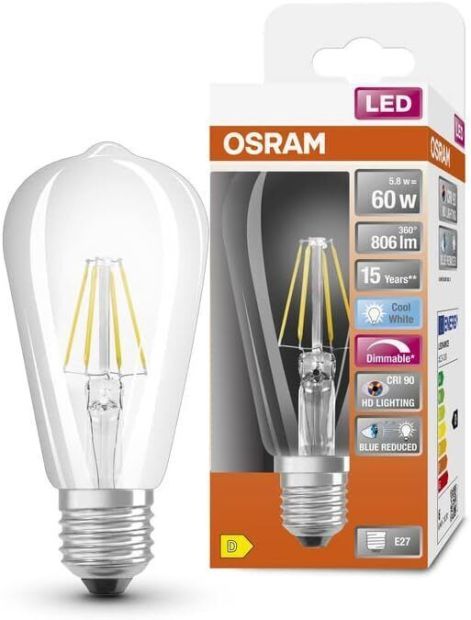 Osram Superstar E27 LED Lampe Dimmbar Kaltweiss 60W Osram Superstar E27 LED Lampe Dimmbar Kaltweiss 60W