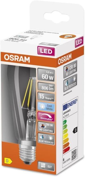 Osram Superstar E27 LED Lampe Dimmbar Kaltweiss 60W Osram Superstar E27 LED Lampe Dimmbar Kaltweiss 60W