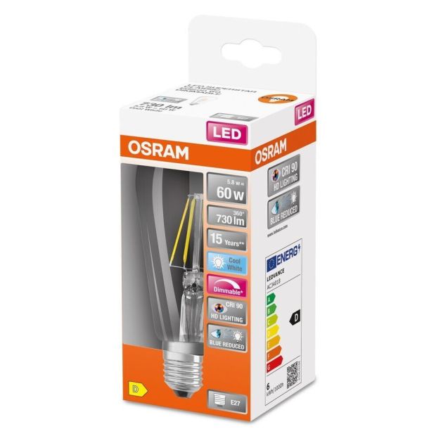 Osram Superstar E27 LED Lampe Dimmbar Kaltweiss 60W Osram Superstar E27 LED Lampe Dimmbar Kaltweiss 60W