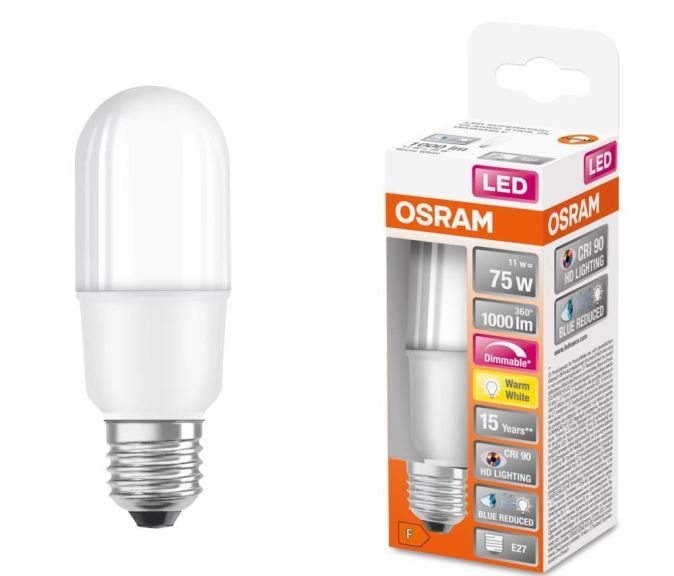 OSRAM Superstar dimmbare LED E27 Lampe 11W Warmweiß Leuchtmittel 