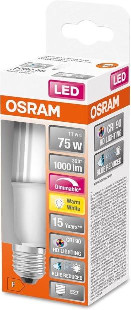 OSRAM Superstar dimmbare LED E27 Lampe 11W Warmweiß Leuchtmittel 
