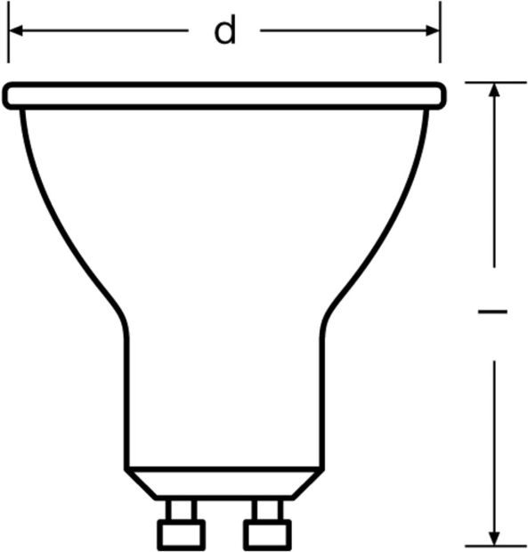 OSRAM GU10 32W LED Spot Dimmbar Reflektor Lampe [4ER PACK]