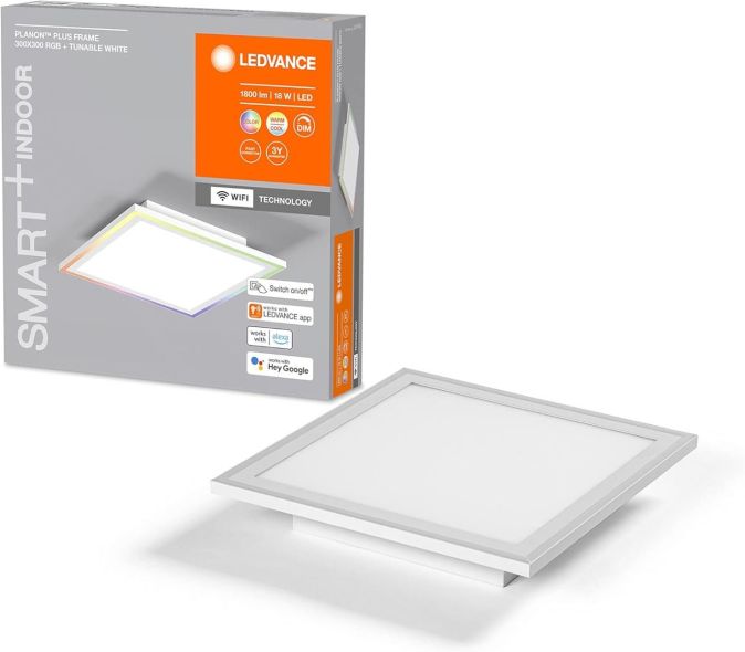 LEDVANCE SMART+ WiFi LED Planon Plus RGBTW Panelleuchte 18W dimmbar Deckenlampe