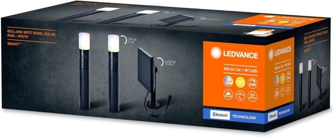 Ledvance SMART+ Garten Bluetooth Solar Spot & Wegeleuchte Warmweiß