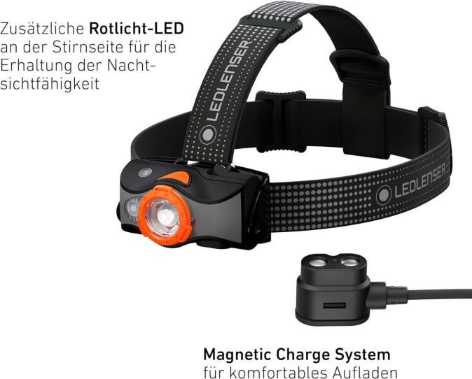 LEDLENSER MH7 600 Lumen Akku Stirnlampe Kopflampe LEDLENSER MH7 600 Lumen Akku Stirnlampe Kopflampe
