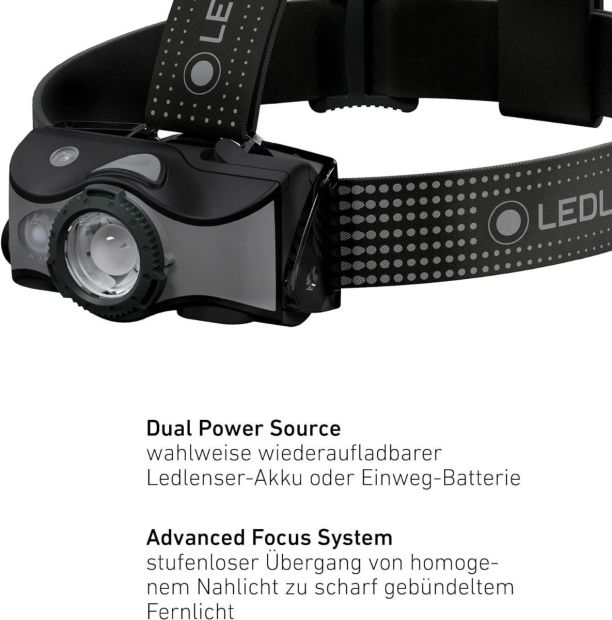 LEDLENSER MH7 600 Lumen Akku Stirnlampe Kopflampe LEDLENSER MH7 600 Lumen Akku Stirnlampe Kopflampe