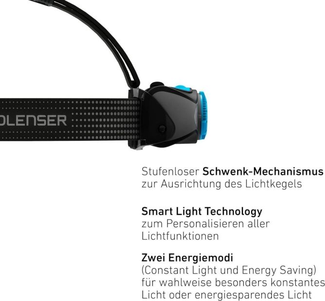 LEDLENSER MH7 600 Lumen Akku Stirnlampe Kopflampe LEDLENSER MH7 600 Lumen Akku Stirnlampe Kopflampe