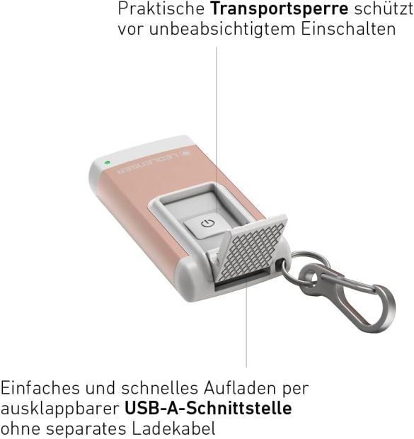 Ledlenser K4R 120lm Schlüsselbundleuchte Ta­schen­lam­pe Rosegold [2er Pack]