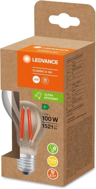 LEDVANCE LED Stromsparlampe E27 Warmweiß 100W Glühbirne LEDVANCE LED Stromsparlampe E27 Warmweiß 100W Glühbirne