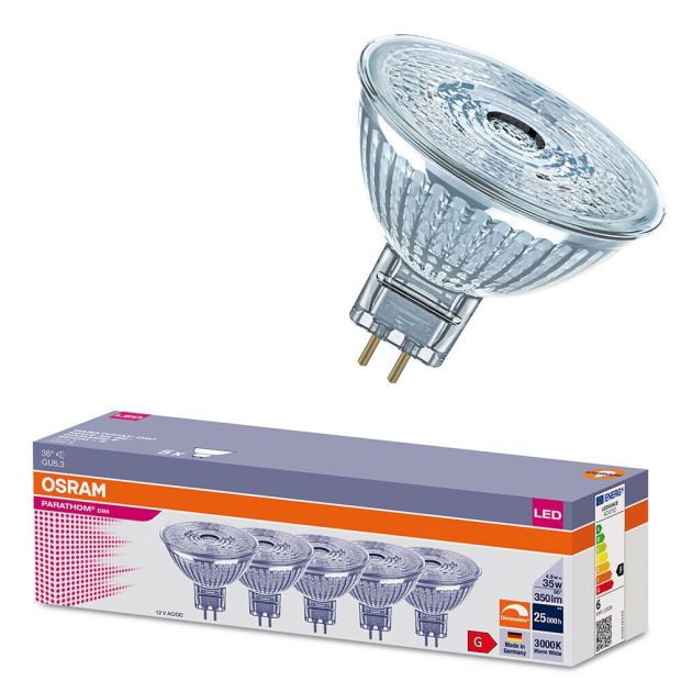 OSRAM GU5.3 LED 4.9W Leuchtmittel Lampe Dimmbar [5er Pack]