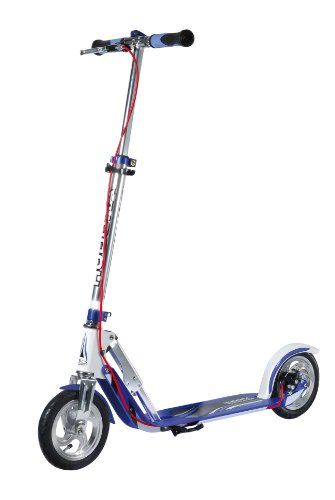 HUDORA Big Wheel Air Dual Brake Luftreifen-Scooter Handbremse Tret-Roller