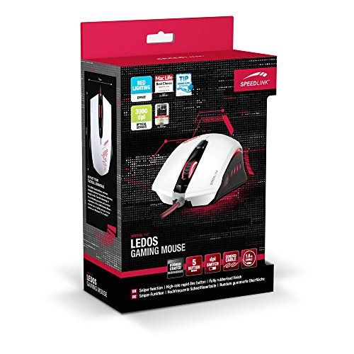 Speedlink 5-Tasten Gamer Maus für PC / Computer - Ledos Gaming Mouse USB Speedlink 5-Tasten Gamer Maus für PC / Computer - Ledos Gaming Mouse USB