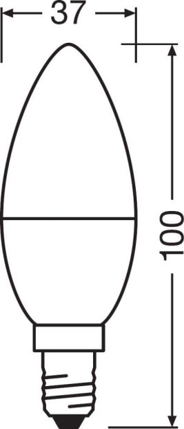 OSRAM LED STAR CLASSIC B Lampe mit E14 Warmweiss 25W-Glühbirne 