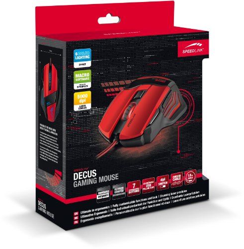 Speedlink (B-WARE) Decus Core Gaming Maus Rot Speedlink (B-WARE) Decus Core Gaming Maus Rot