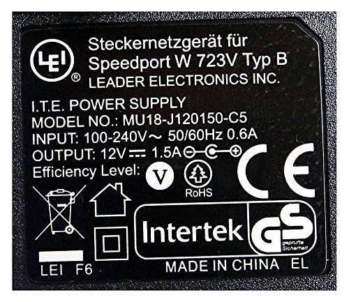 Intertek Netzteil für Speedport W723V Typ B Intertek Netzteil für Speedport W723V Typ B