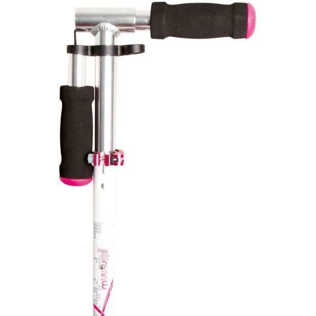 Muuwmi Aluminium Scooter 125mm Tretroller Höhenverstellbar Roller weiß-pink Muuwmi Aluminium Scooter 125mm Tretroller Höhenverstellbar Roller weiß-pink