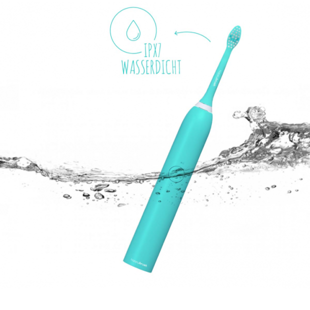 Happybrush Schallzahnbürste inkl. 2 Ersatzbürsten  V1 elektrische Schall Zahnbürste 