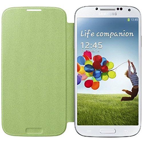 Samsung Original Flip Cover mit Galaxy S4 in gelb-grün Samsung Original Flip Cover mit Galaxy S4 in gelb-grün