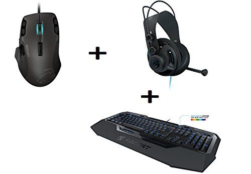 ROCCAT B-Ware Isku FX Multicolor Tastatur + Tyon Multi-Button Laser Maus + Renga Over-Ear Headset 