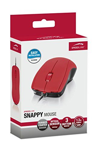 Speedlink (B-WARE) SNAPPY Vollwertige 3-Tasten-Maus - USB Rot