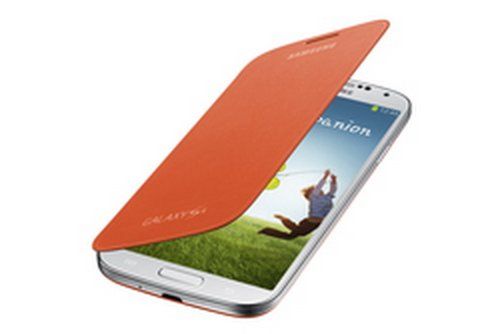 Samsung i9505 Galaxy S4 Flip Case EF Orange