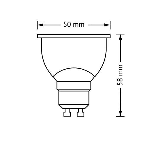 Osram LED Star PAR16, LED-Reflektorlampe GU10 50W Warmweiß - 6er-Pack