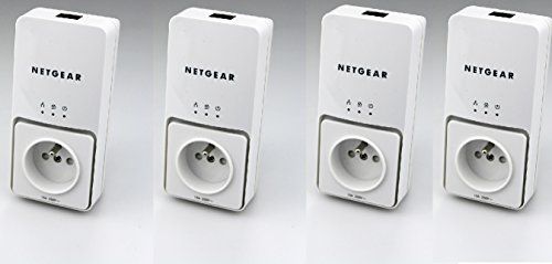 4x Netgear XAV2501 Powerline Adapter mit integrierte Steckdose und Filter 4x Netgear XAV2501 Powerline Adapter mit integrierte Steckdose und Filter