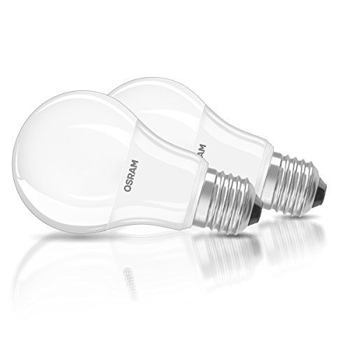 OSRAM LED-Lampe E27 Classic A / 8,5W - 60 Watt LED Birne Warmweiß [2ER PACK]