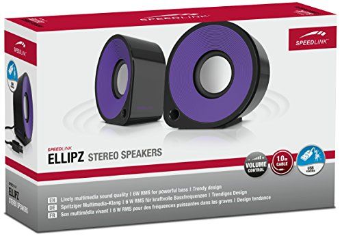 Speedlink (B-WARE) Aktive Stereo-Lautsprecher - ELLIPZ Stereo Speakers Speedlink (B-WARE) Aktive Stereo-Lautsprecher - ELLIPZ Stereo Speakers