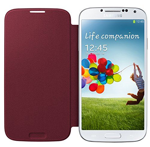 Samsung Flip Case Cover Schutzhülle für Samsung Galaxy S4 - Rot Samsung Flip Case Cover Schutzhülle für Samsung Galaxy S4 - Rot