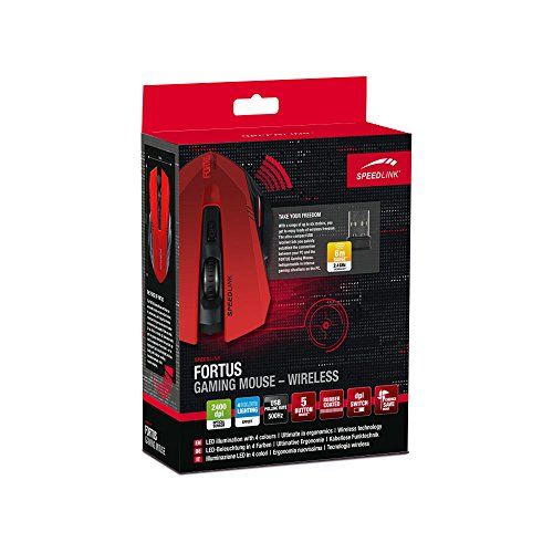 Speedlink (B-WARE) Fortus Gaming Kabellose Maus für PC / Computer 
